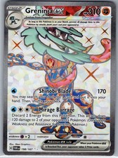 Greninja ex 198/167 Ultra Rare Twilight Masquerade Pokemon Holo Near Mint on eBay