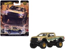 Hotwheels JBK70 2017 Ford F-150 Raptor Pickup Truck Gold Metallic