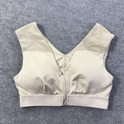 Tommie Copper Sports Bra Womens Medium Beige Shoulder Support Activewear Gym
