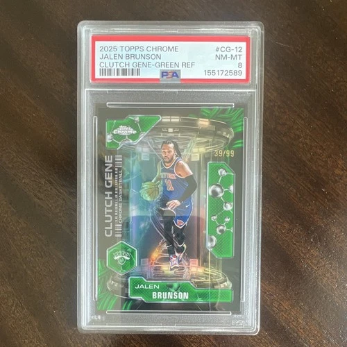 2025 Topps Chrome Jalen Brunson Refractors Green (RAW)