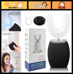 Brosse à dents électrique ultrasonore en U pour adultes, 360° Nettoyage, Char sans fil