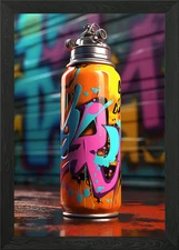 Urban Graffiti Street Art Framed Wall Art Poster Canvas Print Picture