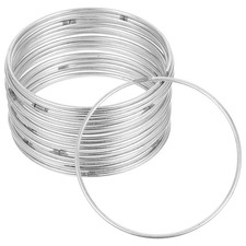 35 Pcs Metal Hoops for Dream Catcher Macrame Floral Wreath Crafts Supplies