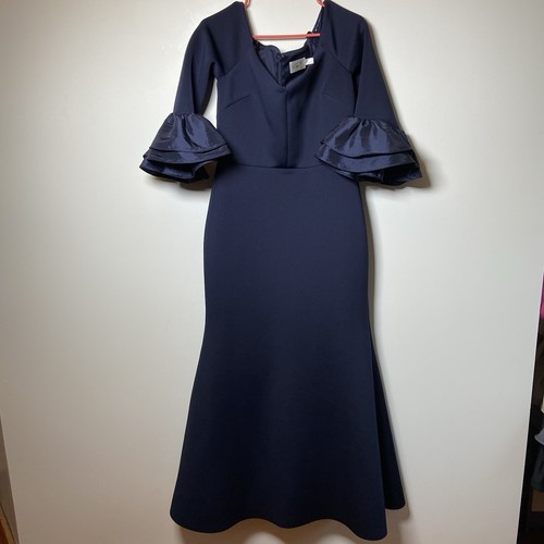 Eliza J schulterfreies Kleid Kleid für Brautmutter mit Rüschenärmeln - Bild 2 von 7