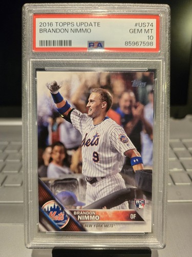 2016 Topps Update Brandon Nimmo Rookie #US74 Gem Mt. 10 New York Mets. " POP-43. - Picture 3 of 9