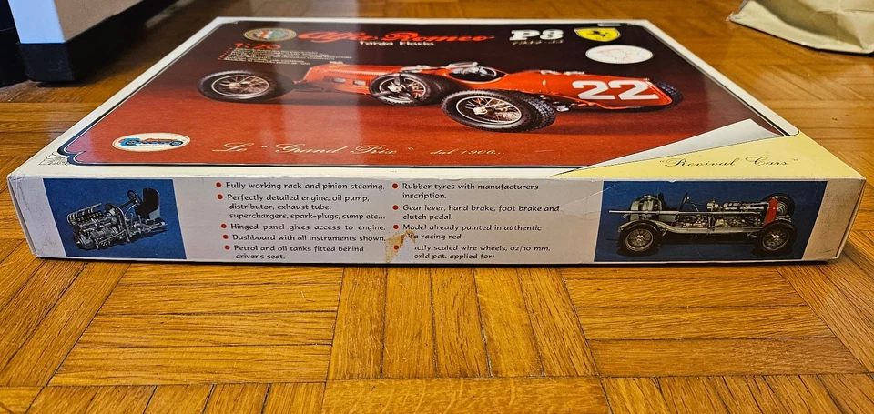 Kit modellino metallo Alfa Romeo P3 Scuderia Ferrari Nuvolari Targa Florio - Immagine 2 di 4
