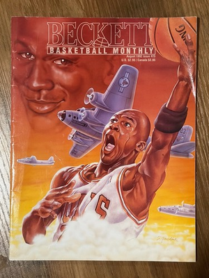 #ad Michael Jordan Beckett Monthly #25 August 1992 PSA 7.5 Chicago Bulls Legend HOF $15.50