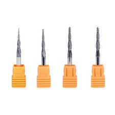 R0.25mm-1mm Tapered Ball Nose End Mill 1/8inch Shank CNC Router Woodworking Tool