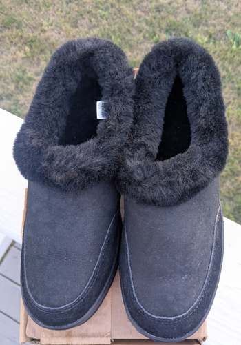 NEW With box LL Bean Black Shearling Slip On Clog Shoes/Booties Womens Size 9 - Picture 14 of 14