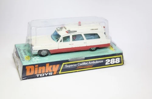 Dinky 288 Superior Cadillac Ambulance In Original Box - Vintage Model