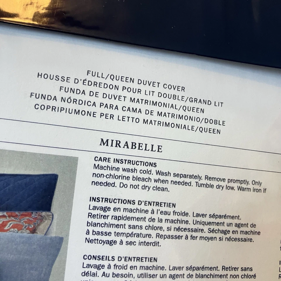 Funda nórdica Ralph Lauren Full Queen Mirabelle naranja floral ropa de cama 92 X 96 Foto 4 de 4