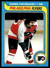 1979-80 Topps Hockey Card Dennis Ververgaert Philadelphia Flyers #214 EX+