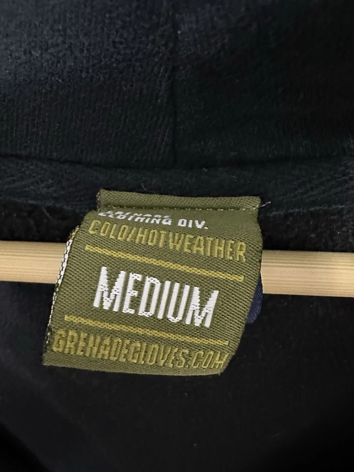 De Colección Grenade Bomb Cyber Goth Y2K Skate Grunge Cremallera Completa Sudadera con Capucha Talla M Foto 3 de 4