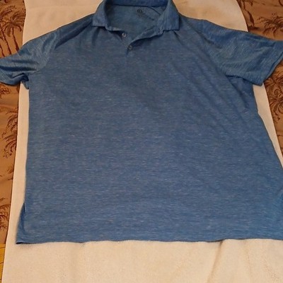 Champion Men's Blue XXL Polo Shirt Short Sleeve Lightweight Breathable Knit