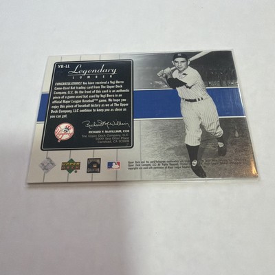 2000 U.D. Yankees Legends Yogi Berra Legendary Lumber Bat Card | eBay