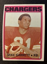 MIKE GARRETT 1972 TOPPS NFL CARD #241 SAN DIEGO CHARGERS KANSAS CITY CHIEFS PICS