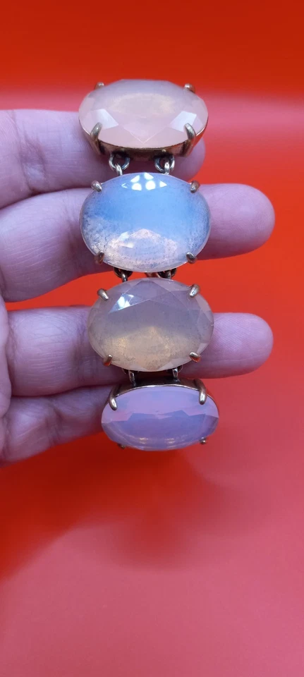 Pulsera J.Crew Auténtica Estilo Cuarzo Helado 7 pulgadas Foto 2 de 4