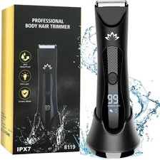 Manscape Groin Hair Trimmer for Men's Electric Ball Trimmer Wet/Dry Body Shaver