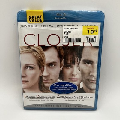 Closer Blu-ray Julia Roberts Jude Law Natalie Portman Rare OOP - NEW Sealed
