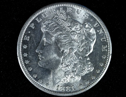 1881-S Morgan Silver Dollar $1 Strong Strike Lustrous AU/BU Detail 💎