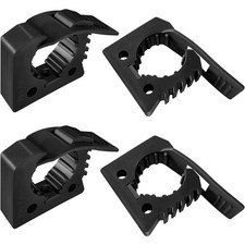 Quick Release Rubber Clamp Mounts, 4-Pack Adjustable shovel clamp mount, Rubber