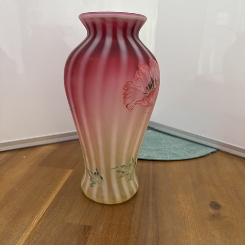 Fenton Topaz Amberina Meadow Poppies Vase, from the 2001 Connoisseur Collection - Imagen 5 de 11