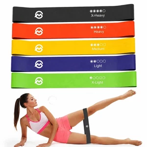 5 x RESISTANCE BANDS SET EXERCISE SPORTS LOOP FITNESS HOME GYM YOGA LATEX BAND