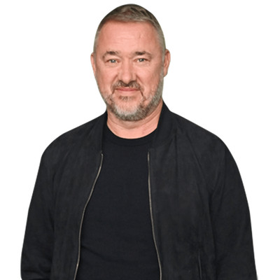 Stephen Hendry (Black Outfit) Half Body Buddy Cutout