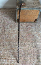 Antique Irish Blackthorn Shillelagh Wooden Walking Stick