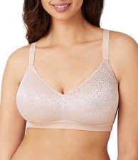 Wacoal 852303 Back Appeal Wire free Bra Full Coverage Rose Dust Sz 40D