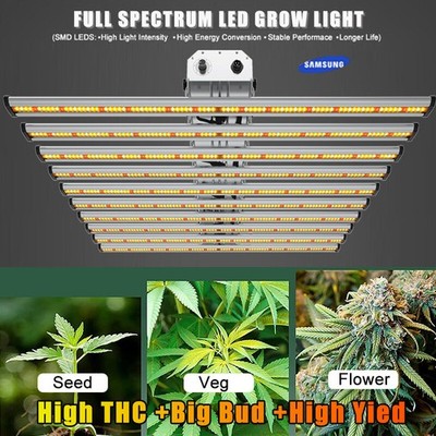 800W Spider w/Samsung561C LED Grow Light Bar 6X6FT Commercial Indoor Plant Lampe