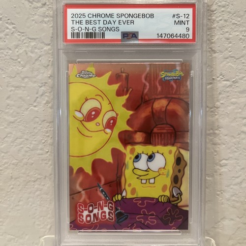 2025 Chrome SpongeBob #2 The Best Day Ever Songs PSA 9