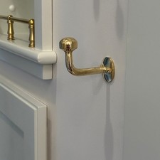 Handcrafted Brass Bathroom Hook, Unlacquered Brass Hooks For Wall, Coat Hooks