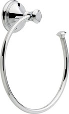 Hand Towel Holder Square Polished Chrome Ring for Hanging Towels in Kitchen