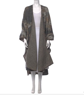 Bogner Knitted Open Front Cardigan Sweater Shawl One Size