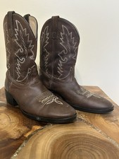 Dan Post Children's Leather Western Boots Brown Size 3 DPC2003