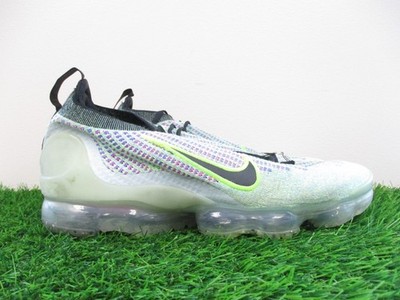 Nike Air VaporMax 2021 Flyknit Mens 10.5 Medium Green Black Shoes Sneakers