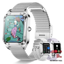 Smart Watch for Women, 1.59" HD Luxury Watch with Bluetooth Metallic Silver