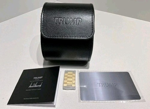 Neu President Trump #227 weißes Zifferblatt automatische 18k vergoldet limitierte Uhr - Bild 22 von 22