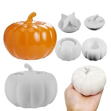 3D Pumpkin Jar Resin Mold Storgae Box with Lid Silicone Molds Storage Container