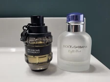 Mens Cologne Lot Of 2 - Viktor And Rolf Spice Bomb And Dolce Gabbana Light Blue
