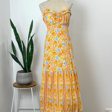 SPELL – ENCHANTED WOOD STRAPPY MAXI DRESS – FLORAL – SIZE 3XL