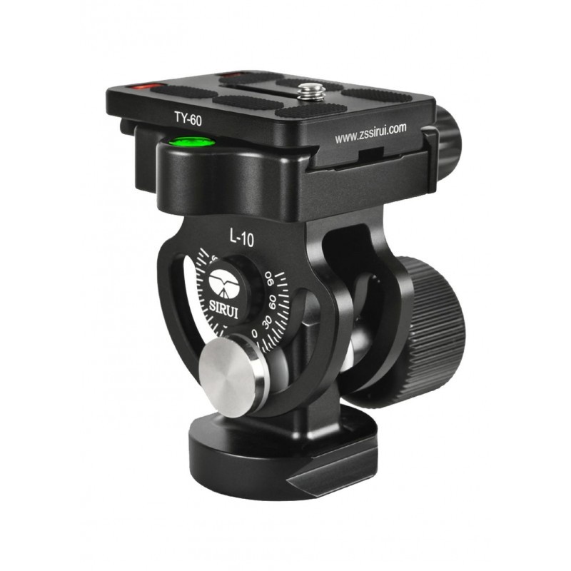 Rotule Sirui L10 inclinaison 2 directions pour monopode photo en aluminium noir