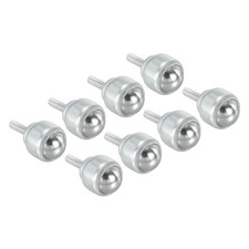 8X 3/4" Load 33lbs Stud Mounted Carbon Steel Roller Ball Transfer Bearing