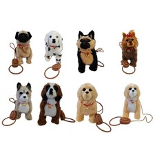 Simulation Electric Pet Dog Walking Music Puppy Plush Toys Interactive Dog Robot