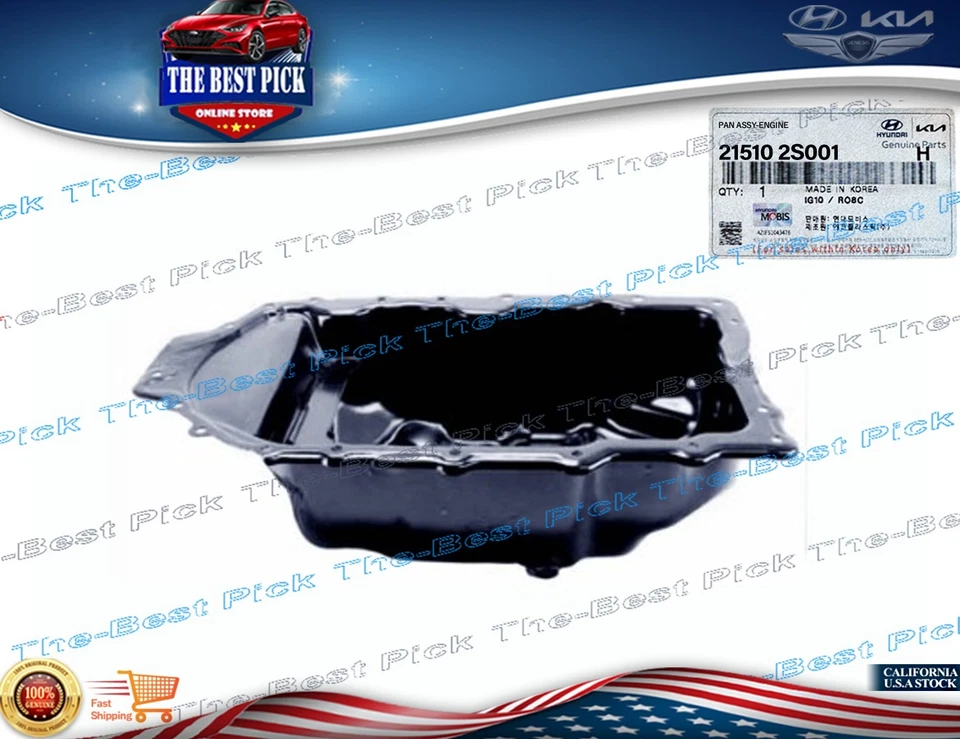 215102S001 ⭐OEM⭐ 2.5L Engine Oil Pan ⭐GENUINE⭐ Hyundai Sonata Kia Sorento 20-24 - Image 2 of 4
