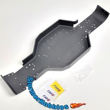 FanRC RC10 Carbon Tub Chassis, woven graphite also fits RC10 4wd FR-008