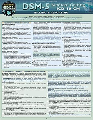 DSM 5 Medical Coding : A QuickStudy Reference Tool by Elizabeth Jacobs (2017,...
