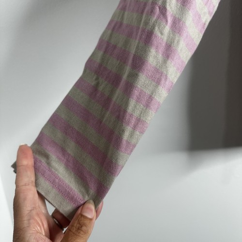 Marimekko Shirt Womens Medium Striped Tasaraita Relaxed Unikko Flower Graphic - Picture 4 of 12