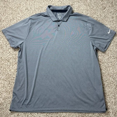 Nike Dri-FIT Tour Jacquard Photo Golf Polo Dark Gray Men's Size 3XL FD5744-010 - Image 1 of 4
